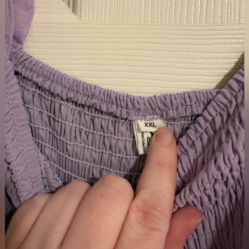 Lavender Ruffled Dress - Picture 2 of 3